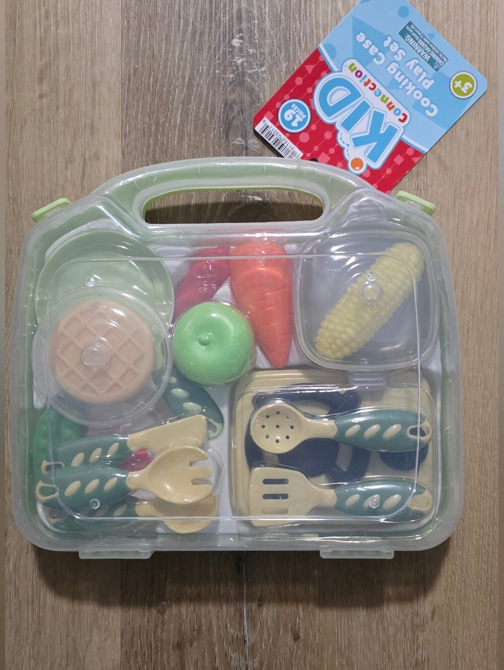 Kid Connection Cooking Case Pretend Play Set, 19 Pieces